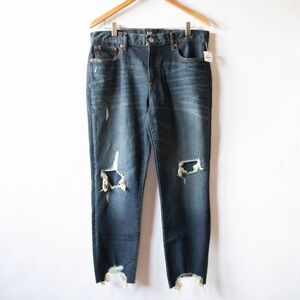 GAP Best Girlfriend Jeans Distressed Dark Wash
